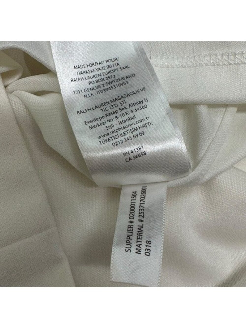 Lauren Ralph Lauren Jumpsuit Sz 16 Off White Bridal V Neck Wide Leg Frill Sleeve - Picture 8 of 10